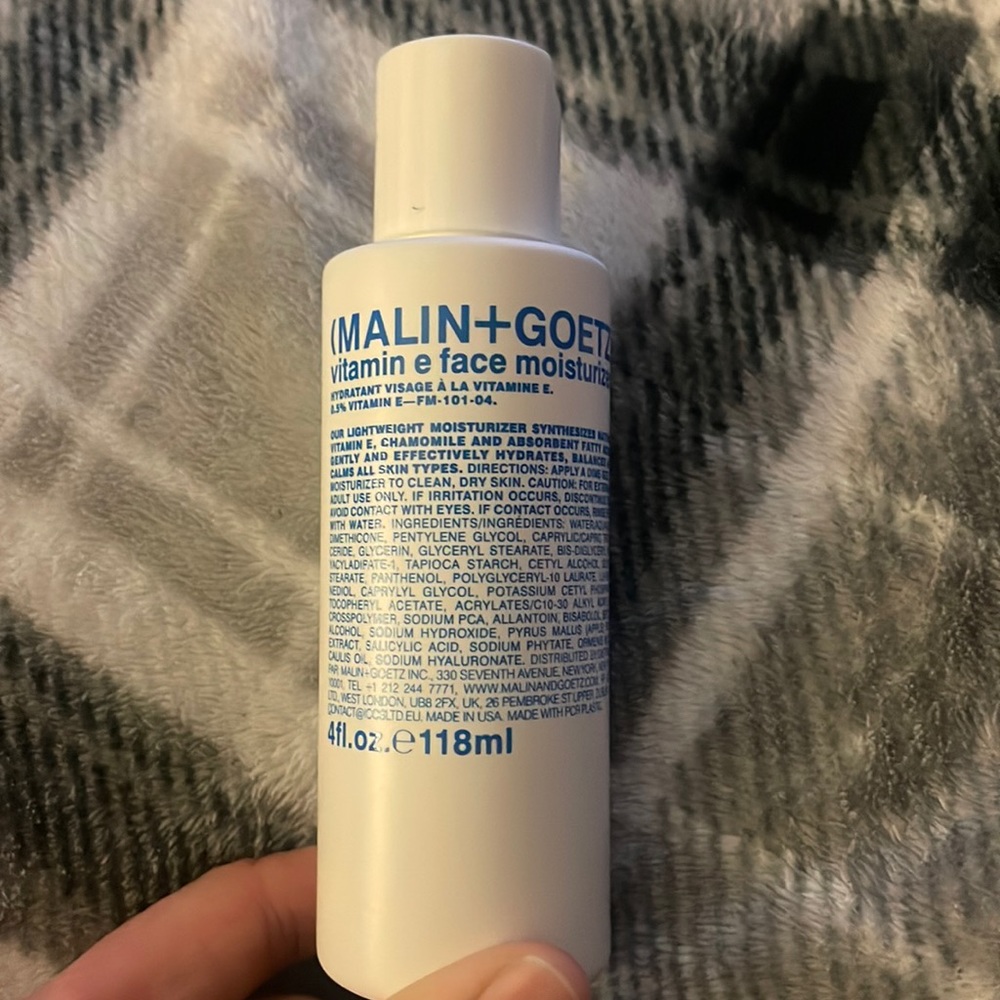 (MALIN+GOETZ) vitamin e face moisturizer.